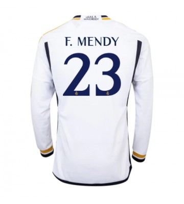 Real Madrid Ferland Mendy #23 Hjemmebanetrøje 2023-24 Lange ærmer